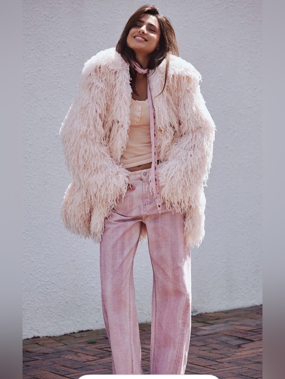 Free People Fluttering Heart Faux Fur Jacket. $268!